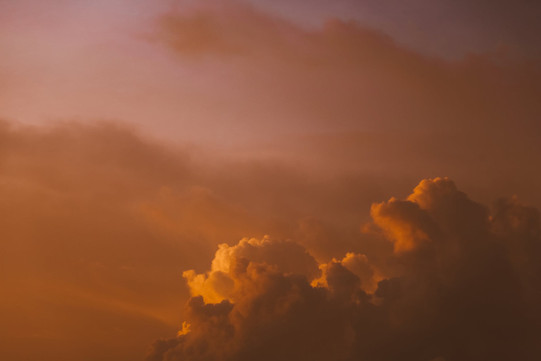 yellow and purple clouds