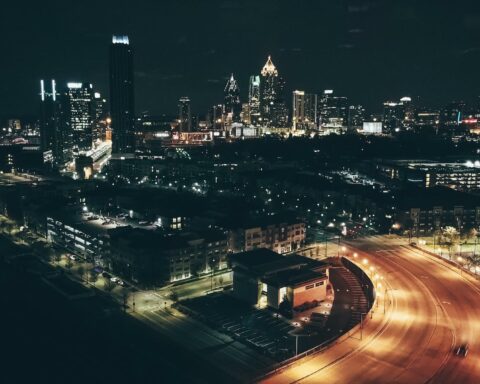 photo of city during nighttime