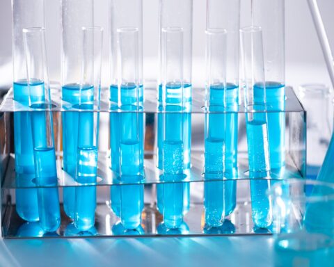 laboratory test tubes