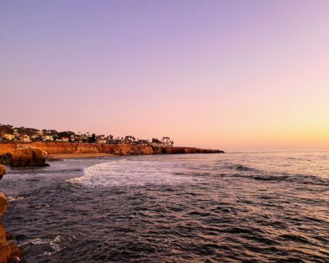 scenic photo of sea during dawn