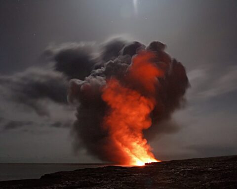 black smoke coming from fire