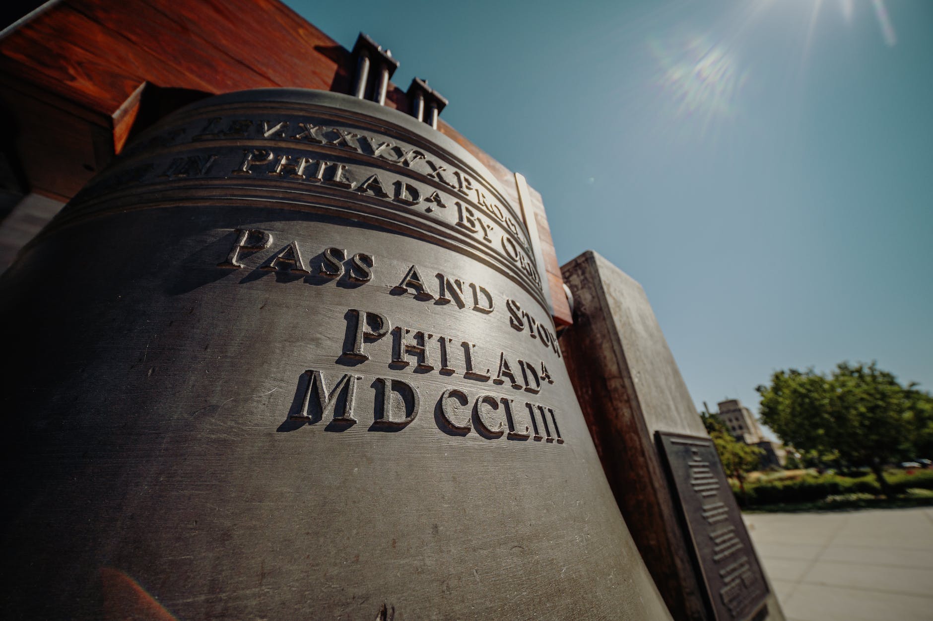 pass and stow bell on sunny street