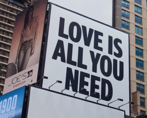 love is all you need signage