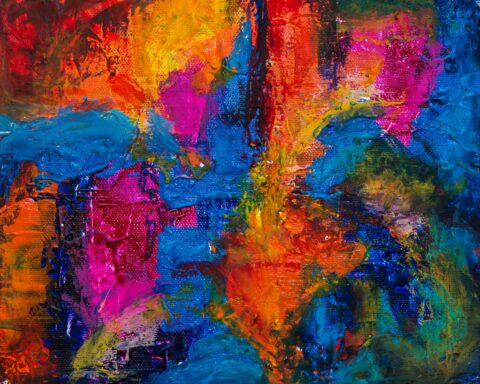 multicolored abstract painting