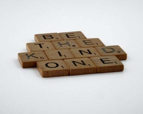 brown wooden blocks on white table